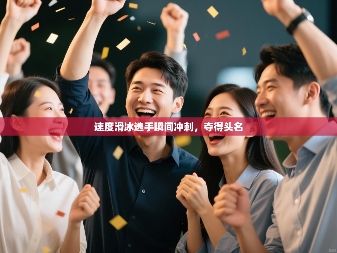 速度滑冰选手瞬间冲刺,夺得头名 第1张